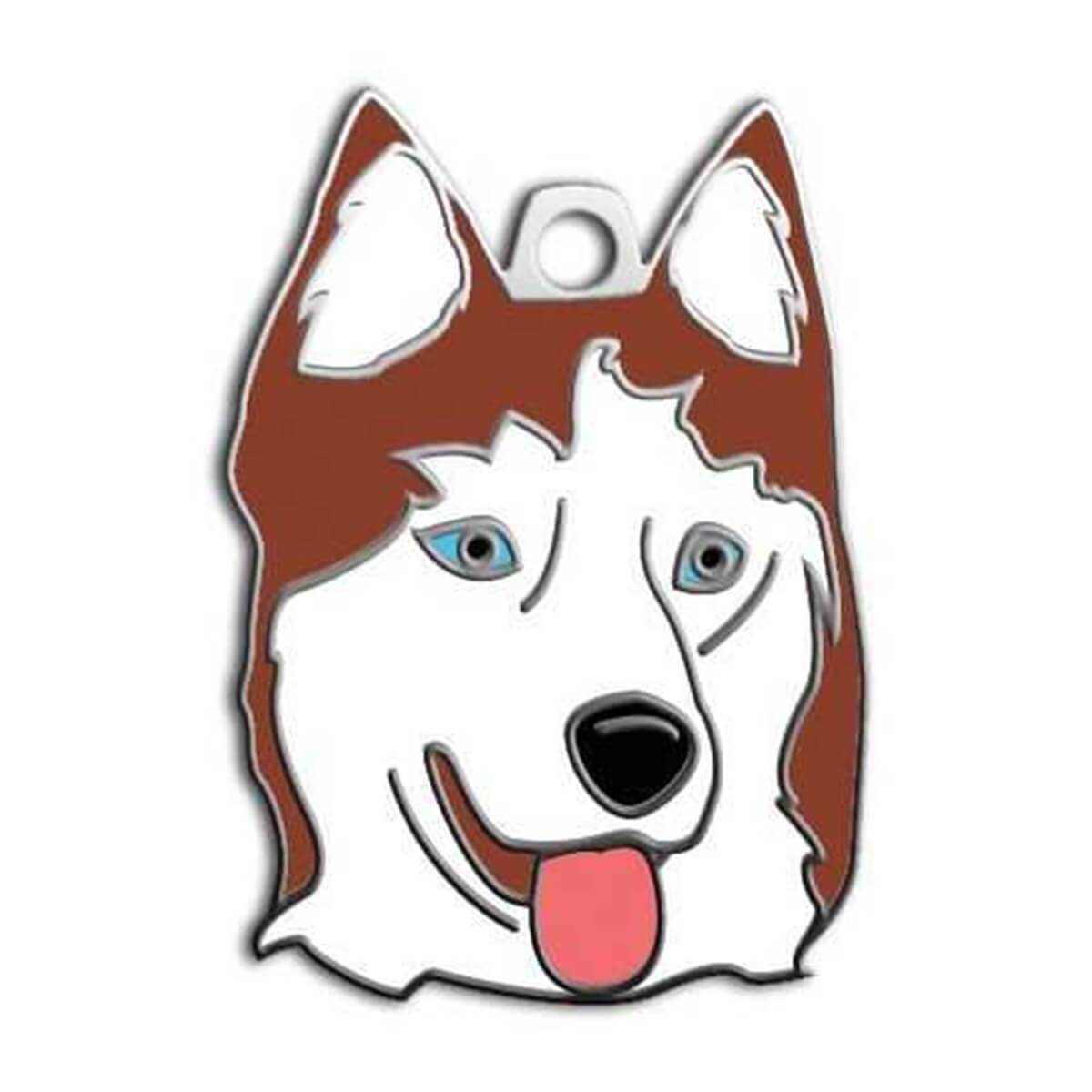 Dalis Pet Tag Sibirya Kurdu Köpek Künyesi Kızıl