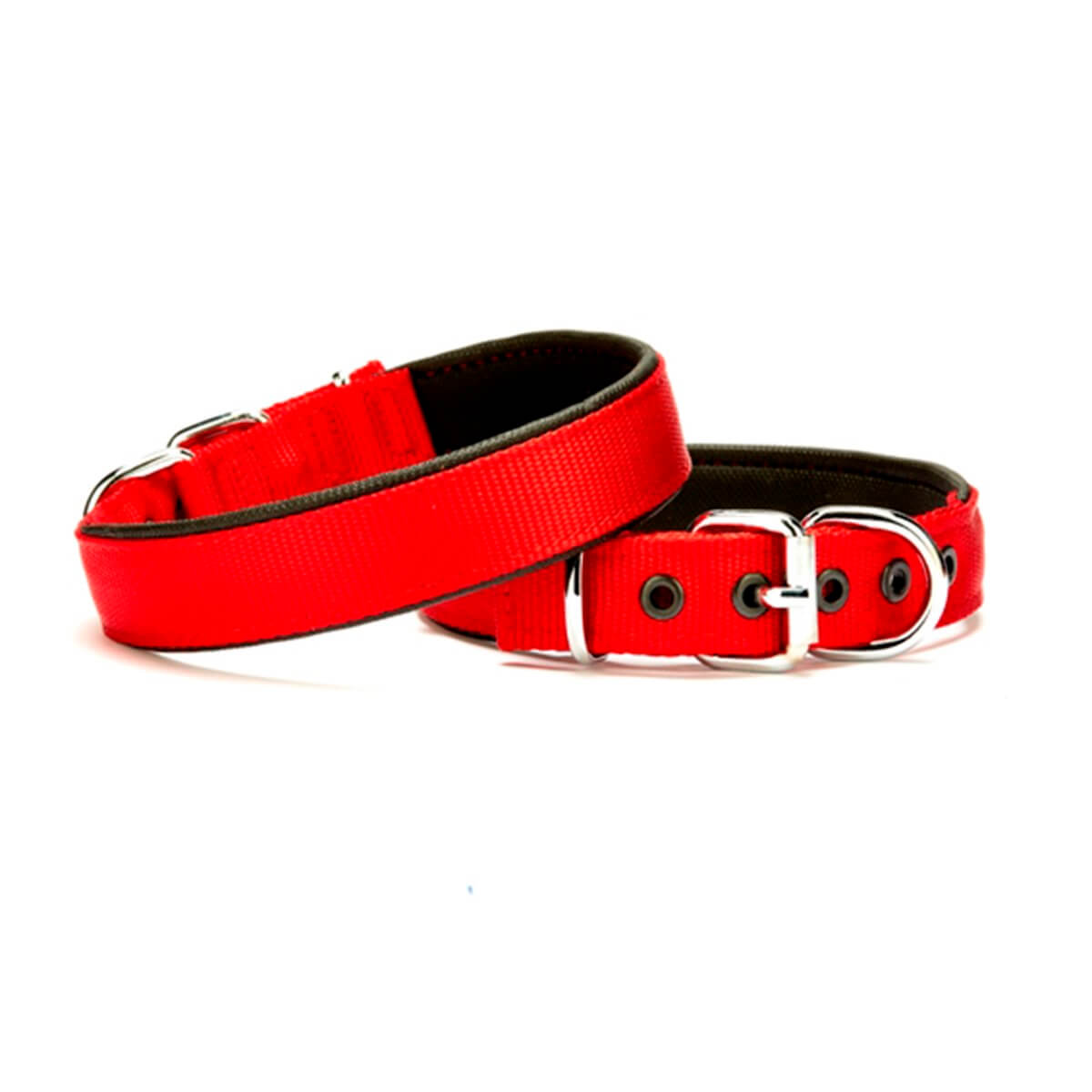 Doggie Comfort Sade Dokuma Köpek Boyun Tasması – Kırmızı (2 X 35–40 Cm)