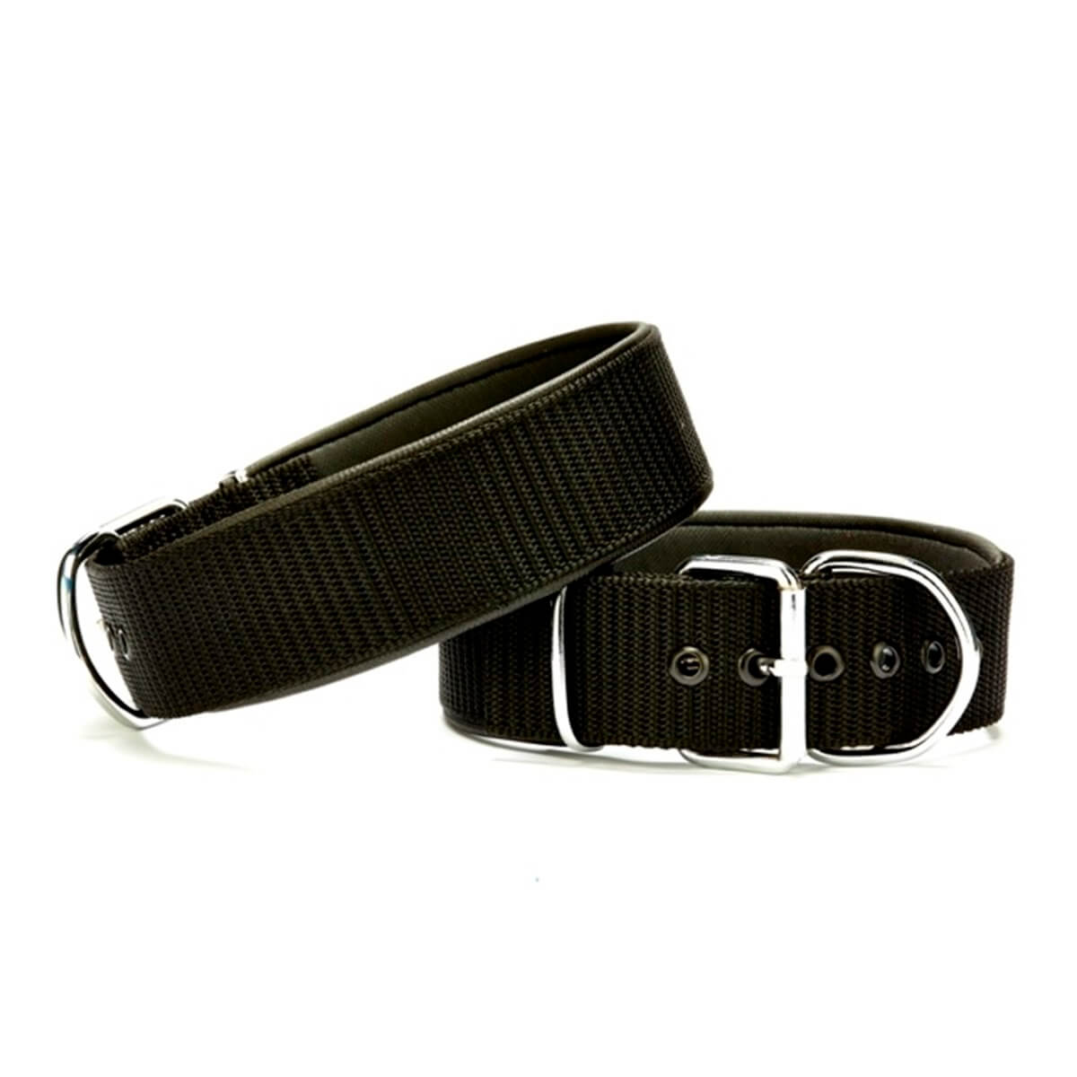 Doggie Comfort Sade Dokuma Köpek Boyun Tasması Large (2,5 X 42–50 Cm) Siyah