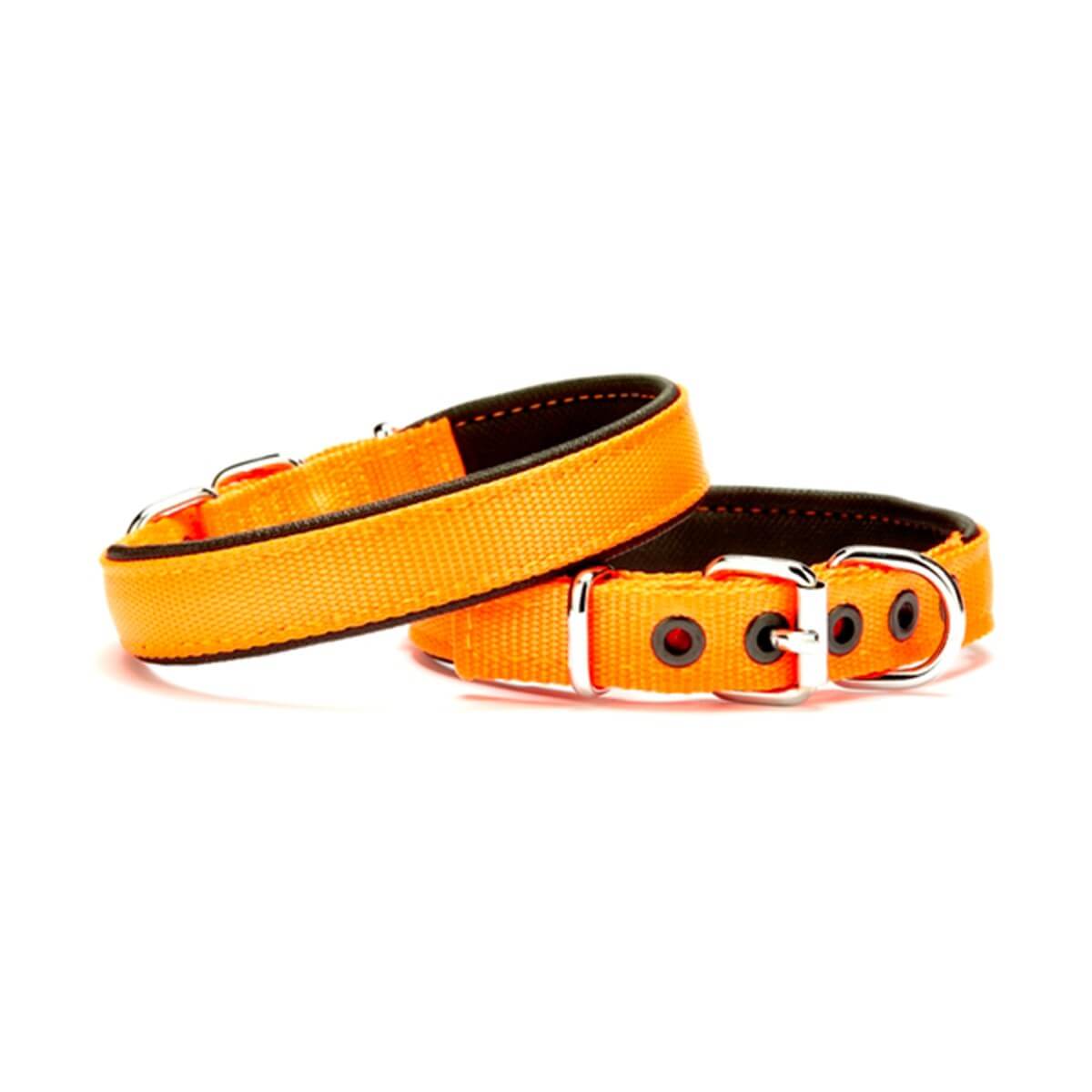 Doggie Comfort Sade Dokuma Köpek Boyun Tasması Medium – Turuncu (2.5 X 37–45 Cm)