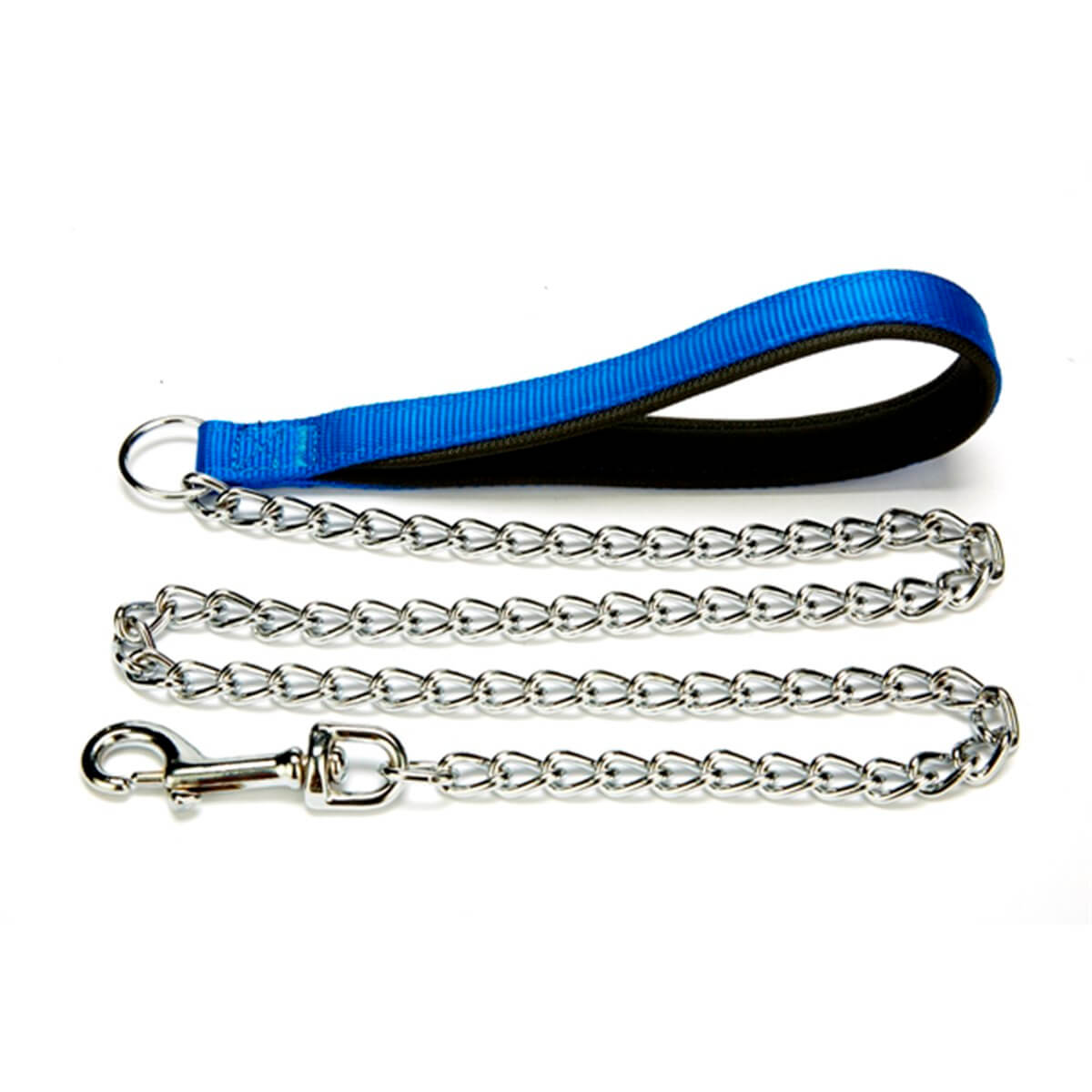 Doggie Comfort Dokuma Zincir Köpek Gezdirme Tasması – Mavi (2 X 110 Cm)
