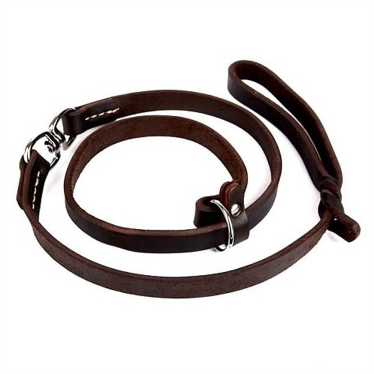 Doggie Yağlı Deri Boğma Eğitim Köpek Gezdirme Tasması Medium (2 X 120 Cm)