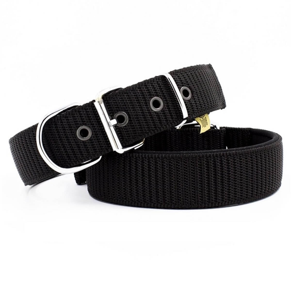 Doggie Comfort Elit Dokuma Köpek Boyun Tasması Small – Siyah (5 x 50–60 cm)