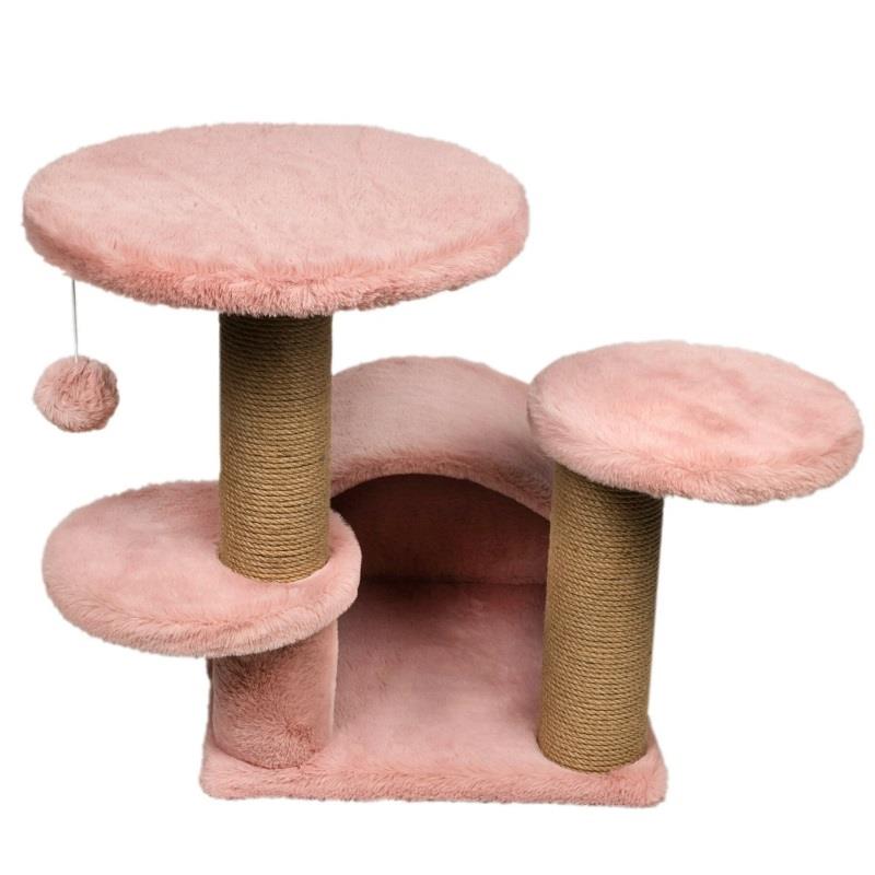 Dubex 53x65x52 cm Kedi Oyun ve Tırmalama Platformu Pembe