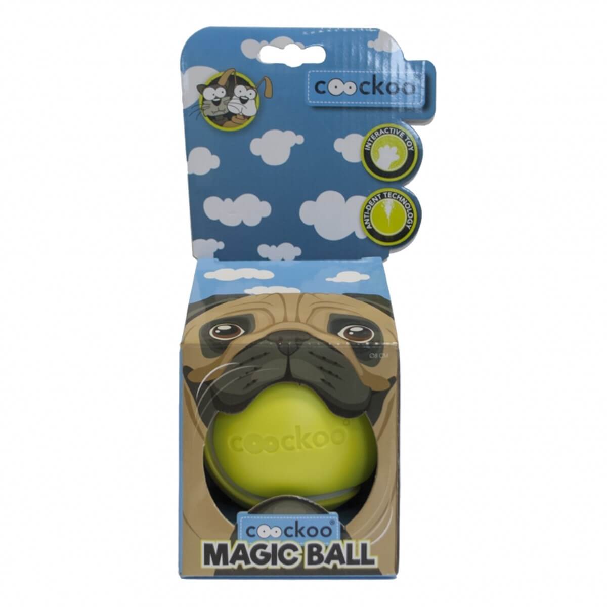 Duvo+ Coockoo Magic Ball Köpek Oyuncağı 8,6 Cm Lime