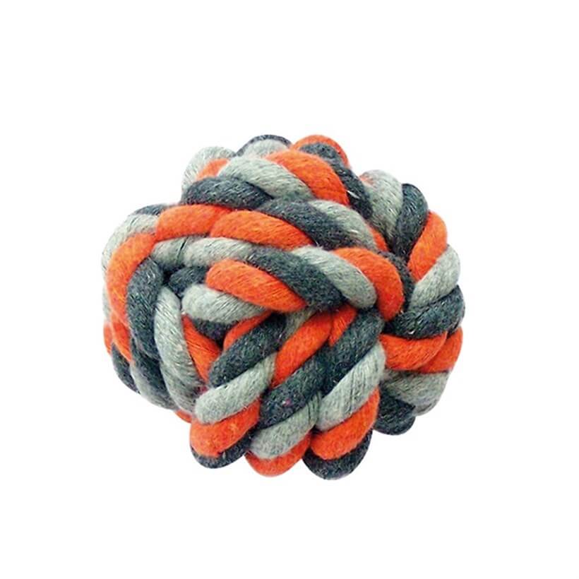 Duvo+ Düğümlü Pamuk Top Köpek Oyuncağı 8 Cm