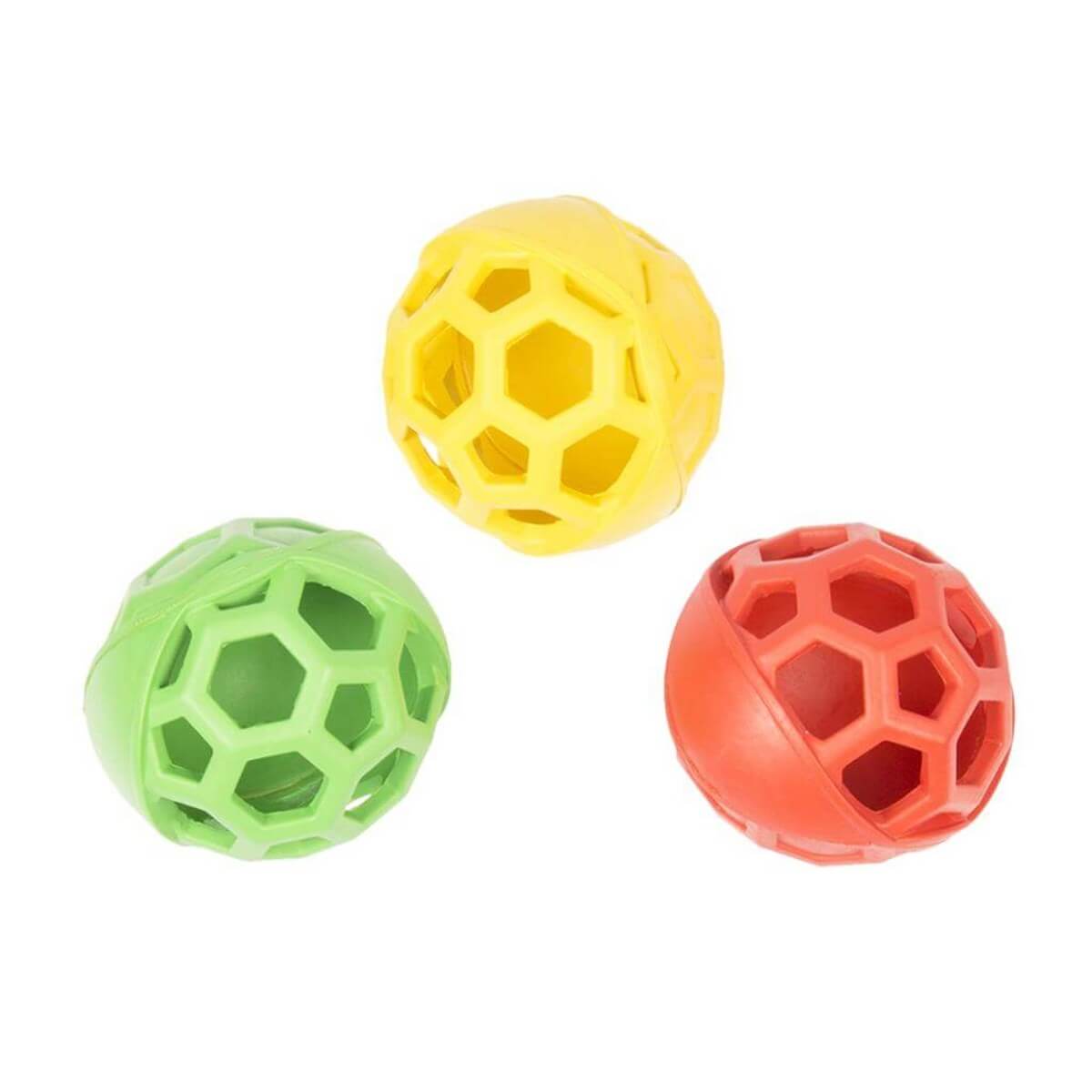 Duvo+ Kauçuk Yarı Delikli Köpek Oyun Topu 7 Cm