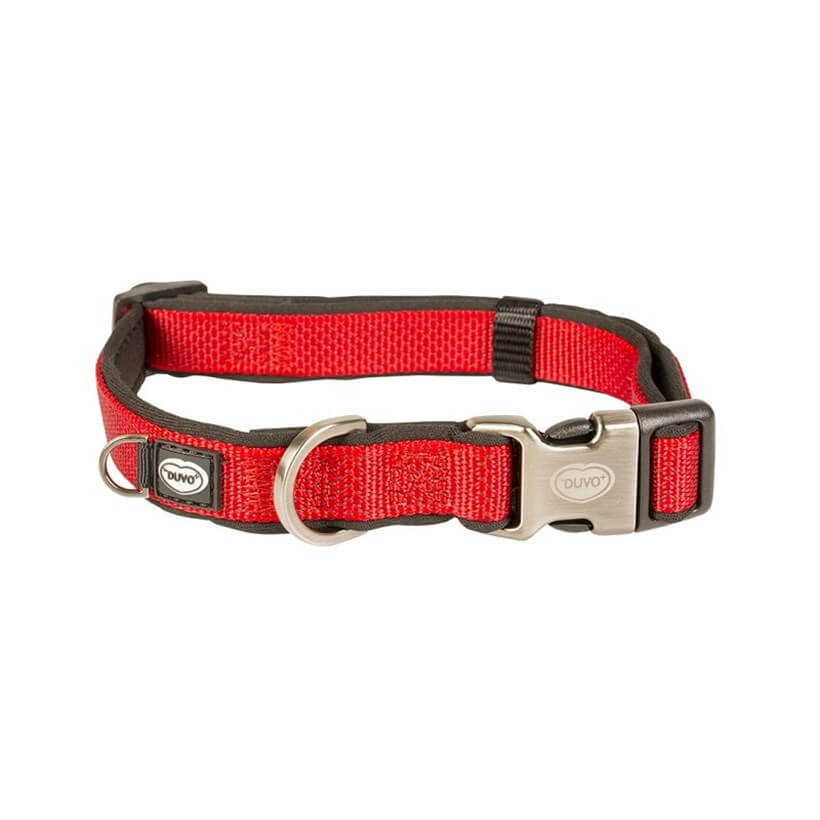 Duvo+ Köpek Boyun Tasması Kırmızı 35-55 Cm / 20 Mm