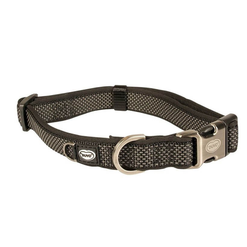 Duvo+ Köpek Boyun Tasması Siyah 30-45 Cm / 15 Mm