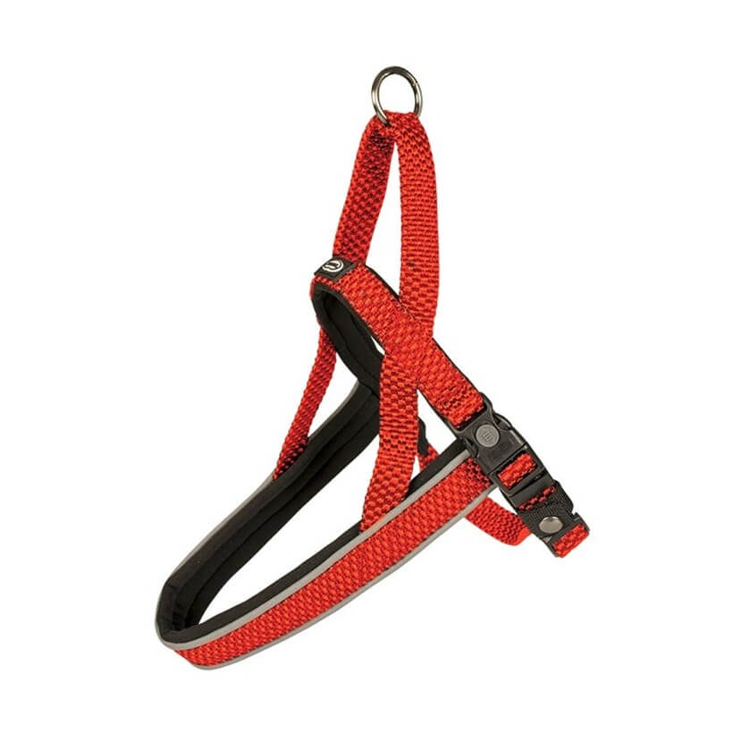 Duvo+ Köpek Koşum Tasması Kırmızı 30-40 Cm / 15 Mm