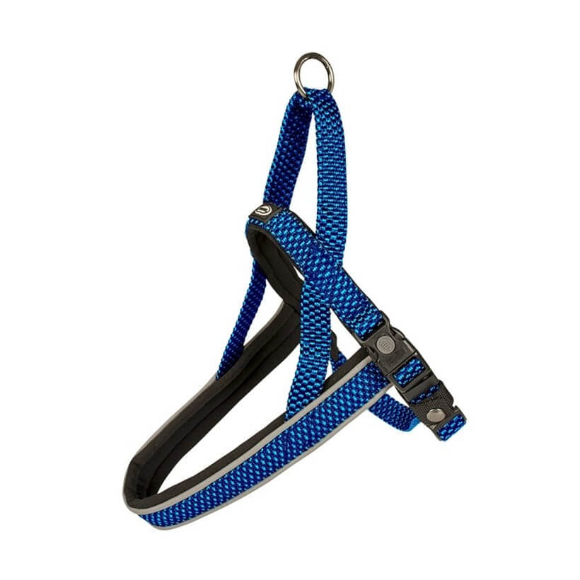 Duvo+ Köpek Koşum Tasması Mavi 30-40 Cm / 15 Mm