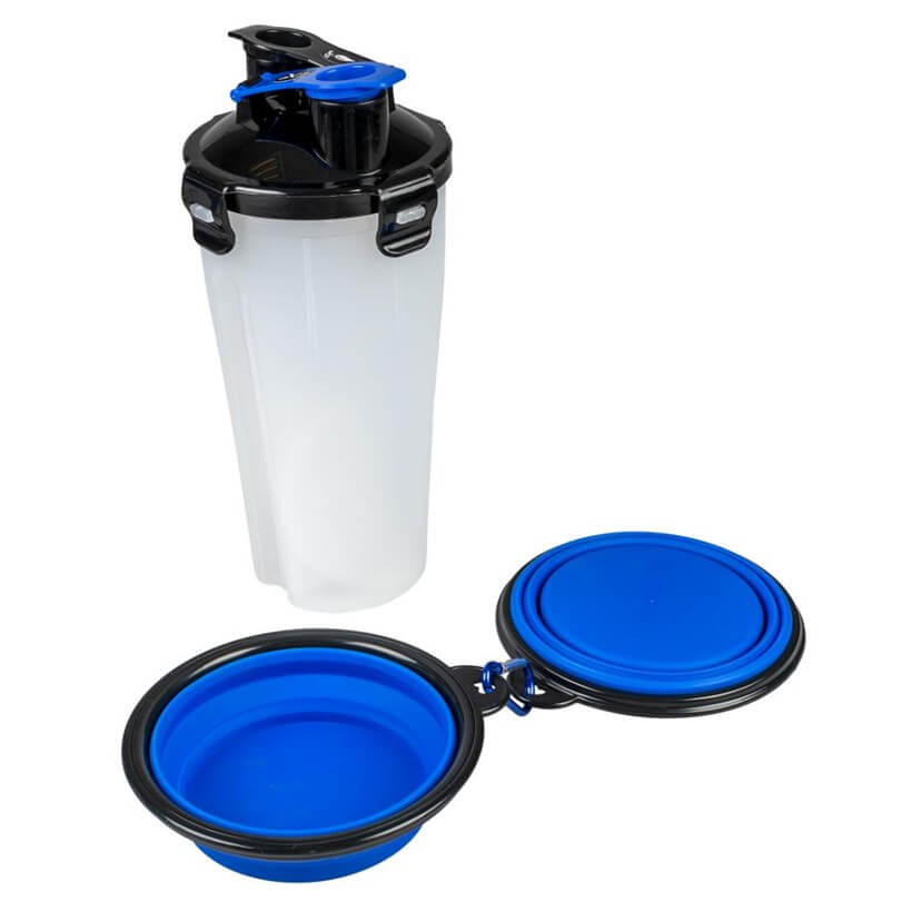 Duvo+ Mama ve Su Kabı Seyahat Seti 350ml - 11 X 11 X 23 Cm