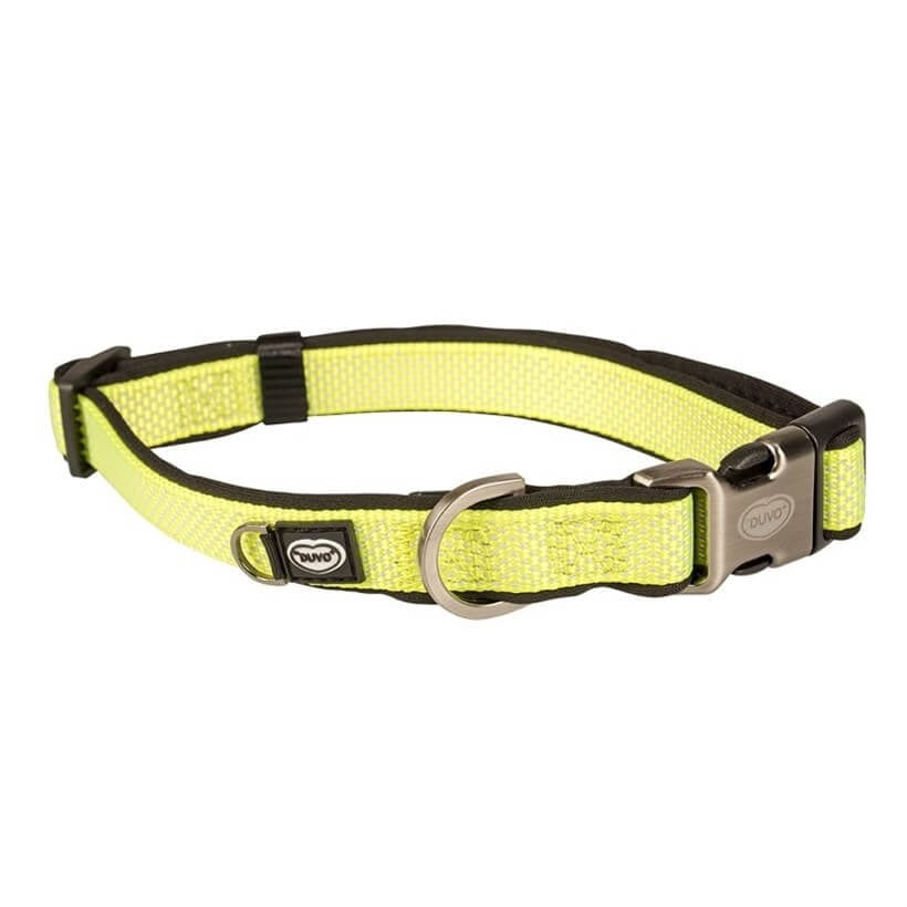 Duvo+ Neon Köpek Boyun Tasması Sarı 40-65 Cm / 25 Mm