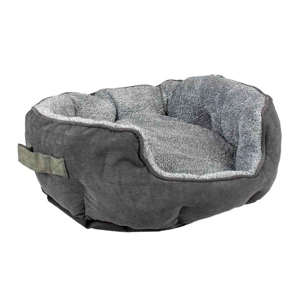 Duvo+ Oval Kadife Köpek Yatağı Medium