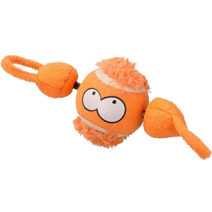 Duvo+ Peluş Kaplı Tenis Topu Fırlatmalı Köpek Oyuncağı 7,8 Cm