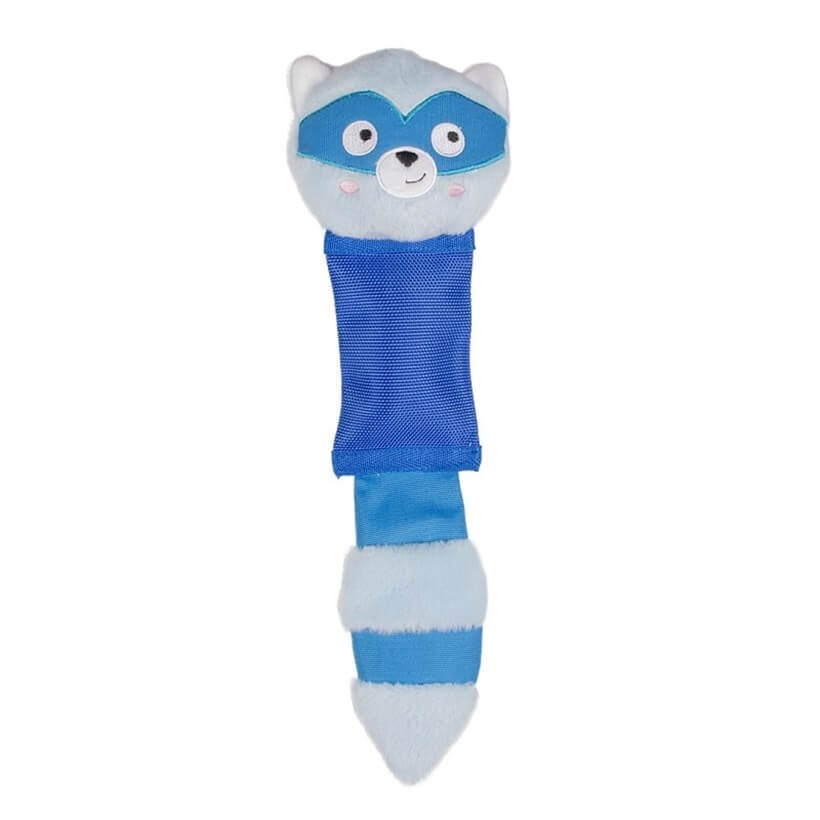 Duvo+ Sesli Rakun Isırma Yastığı Köpek Oyuncağı 42 Cm