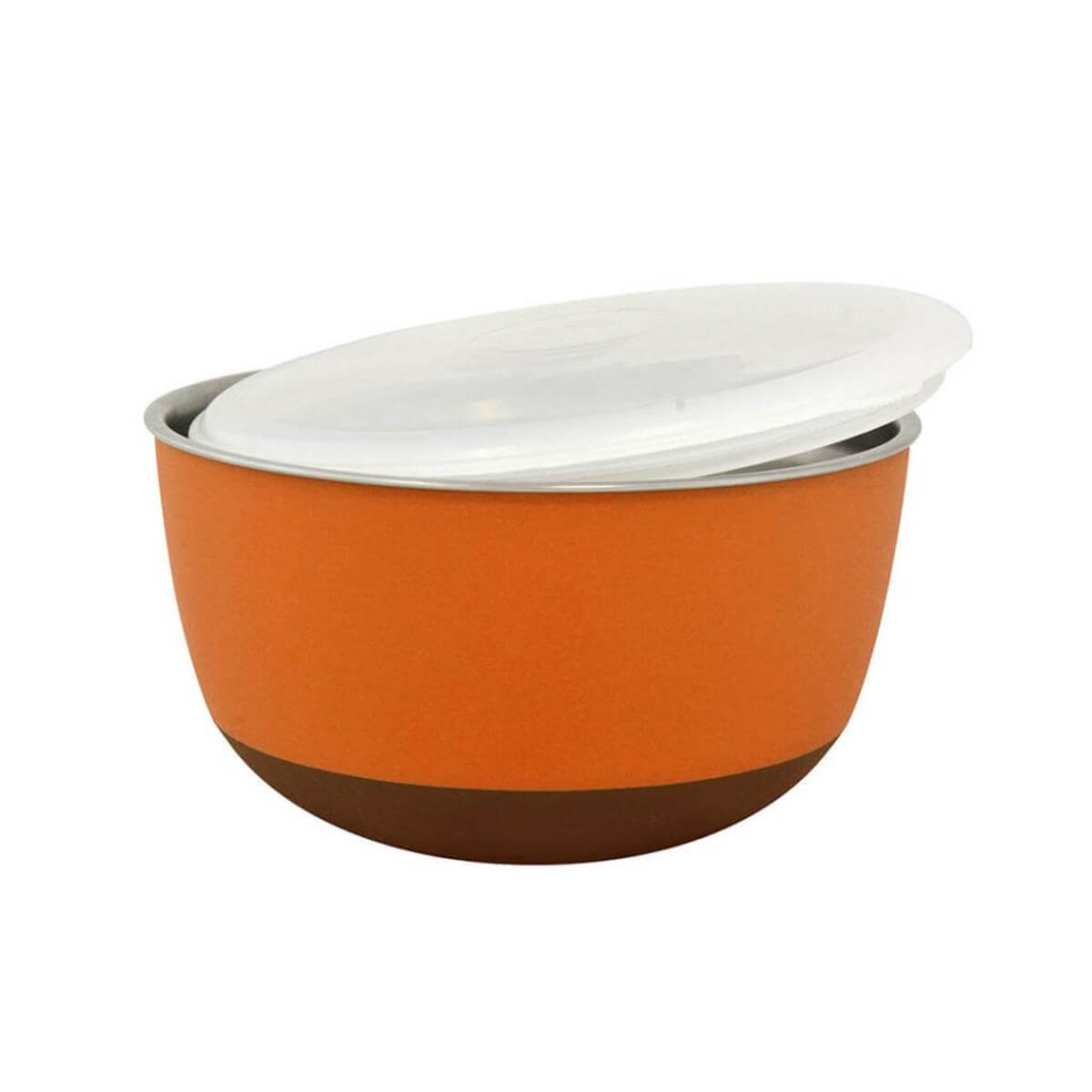 Duvo+ With Lid Bowl Mama Ve Su Kabı 2300 Ml Orange