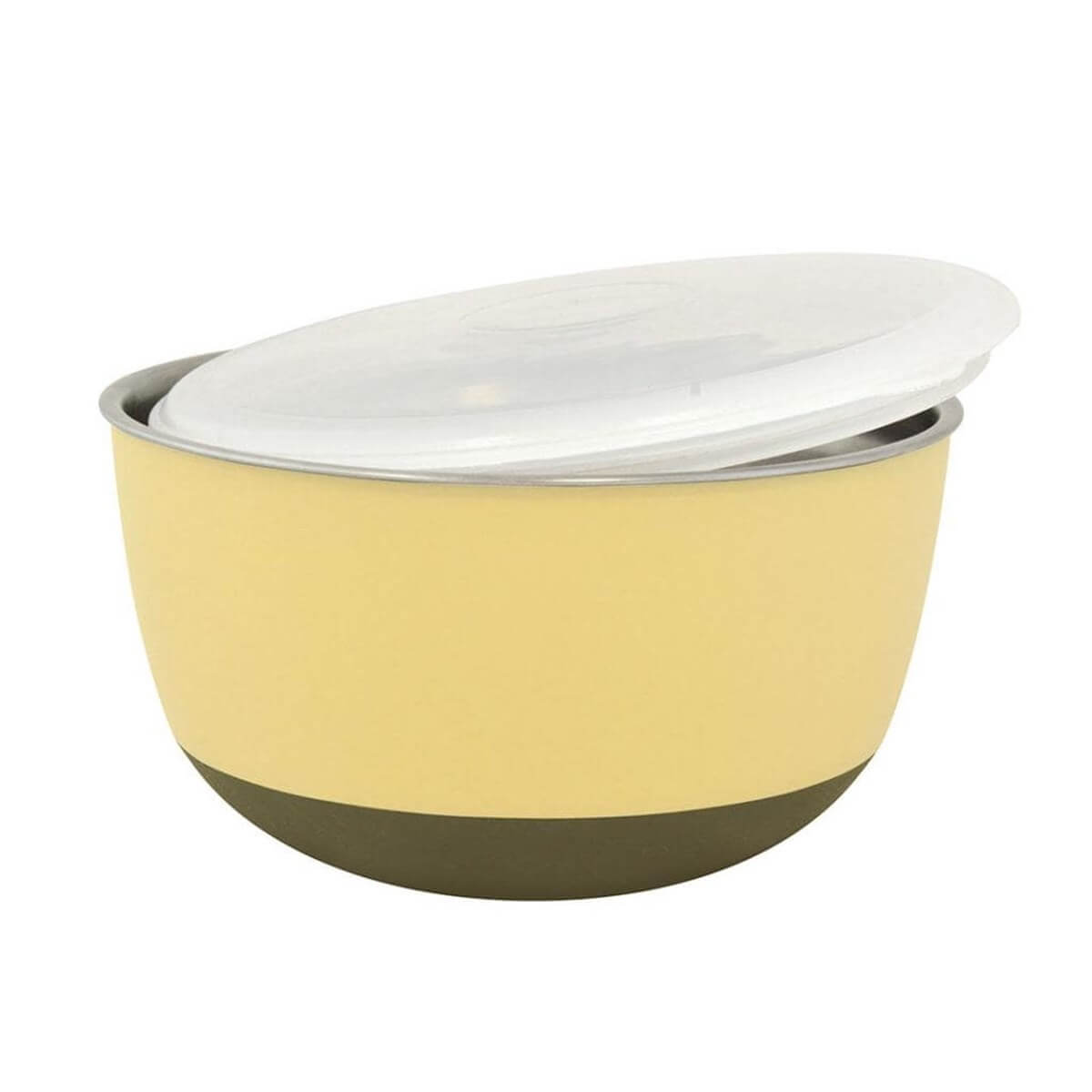 Duvo+ With Lid Bowl Mama Ve Su Kabı 2900 Ml Yellow