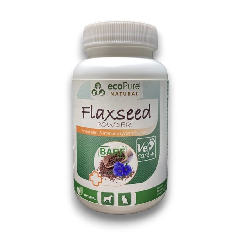 Ecopure BARFEED Flaxseed Kedi Köpek Keten Tohumu Takviyesi 100 Gr