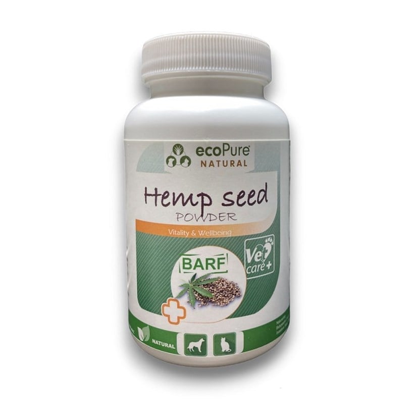 EcoPure BARFEED Hempseed Kedi ve Köpek Kenevir Tohumu Tozu 100 Gr