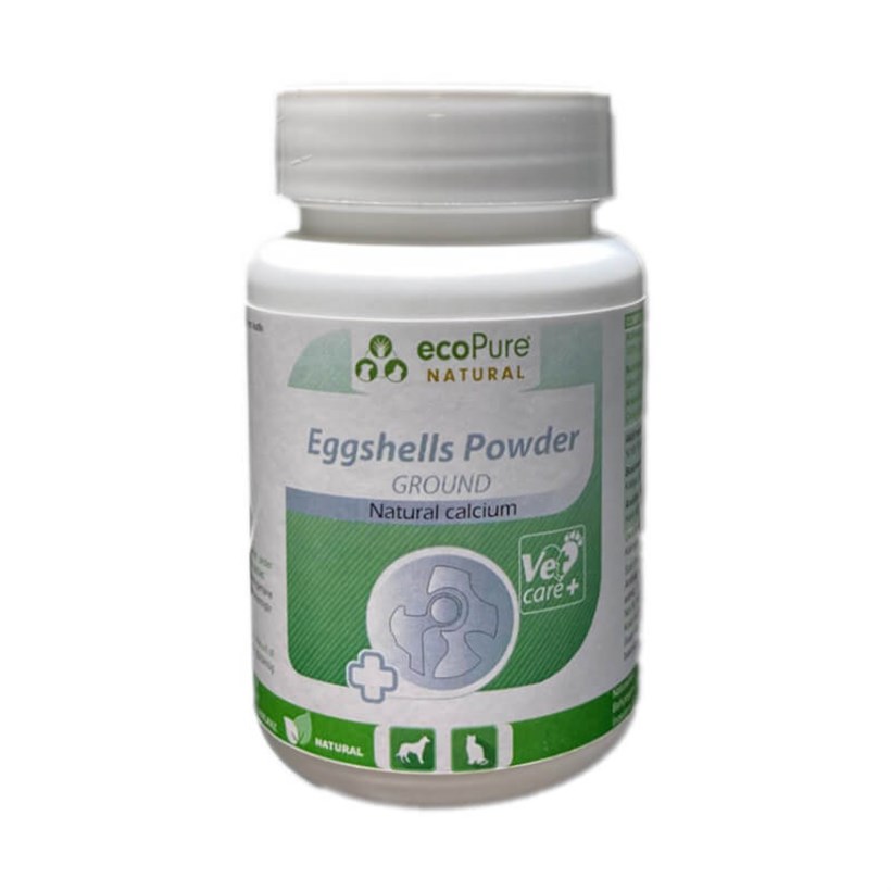 EcoPure Eggshells Kedi ve Köpekler İçin Doğal Kalsiyum Desteği 100 Gr