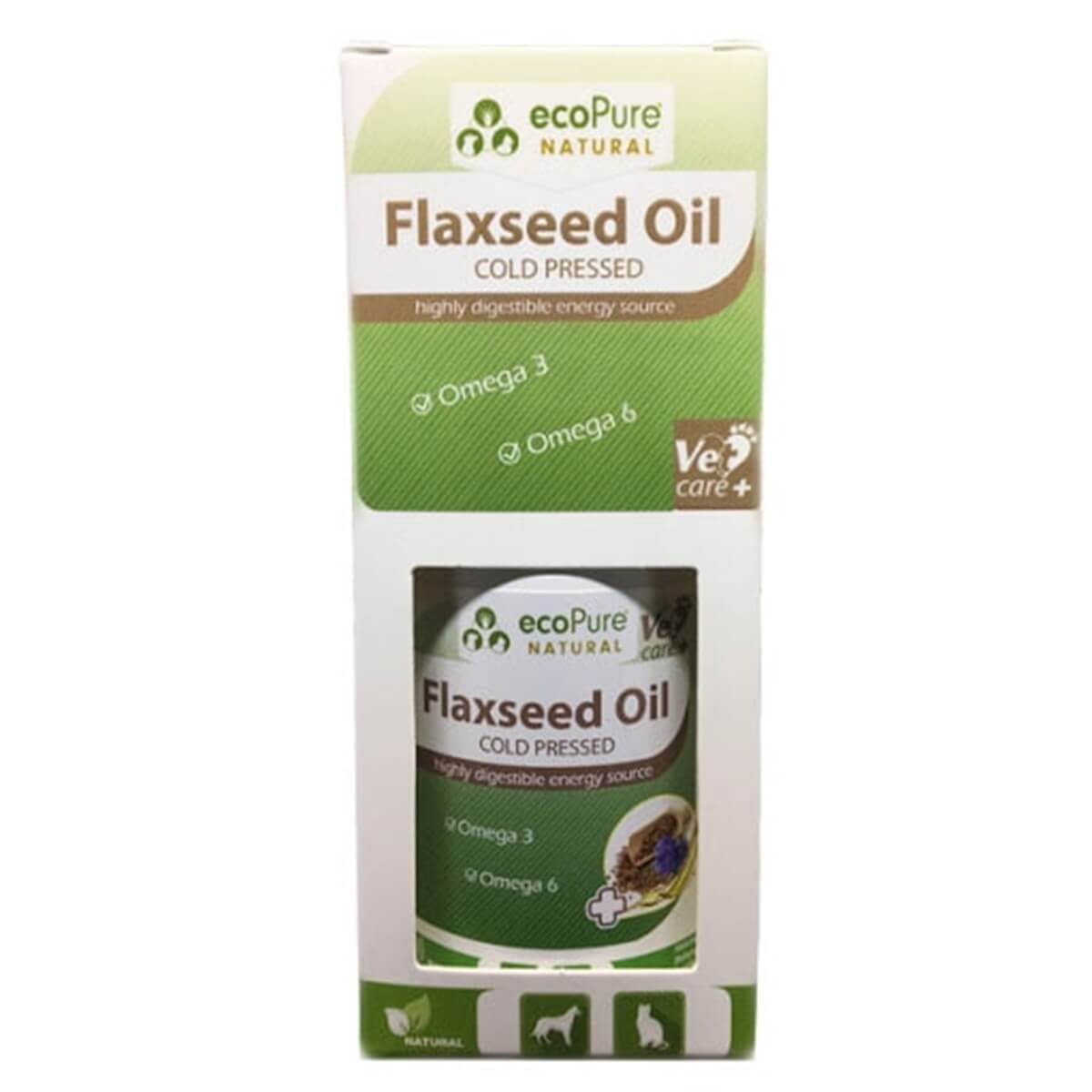 Ecopure Flaxseed Omega Takviyesi Keten Tohumu Yağı 130 Ml