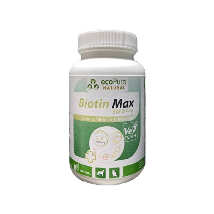Ecopure Kedi ve Köpekler İçin Vitamin Mineral Biotin Max 50 Gr