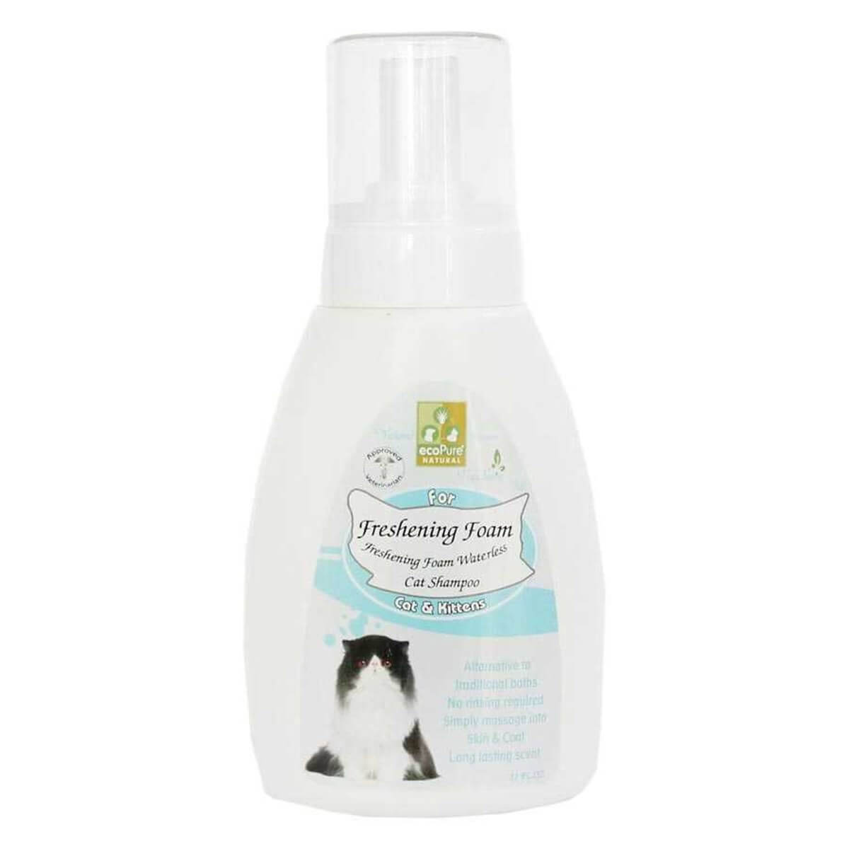 Ecopure Kediler İçin Temizleyici Köpük 11 Oz