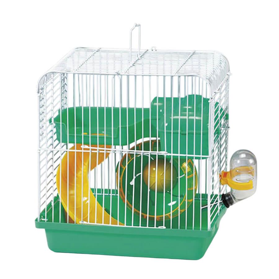 EuroGold Hamster Kafesi Yeşil Beyaz (23x17x25)