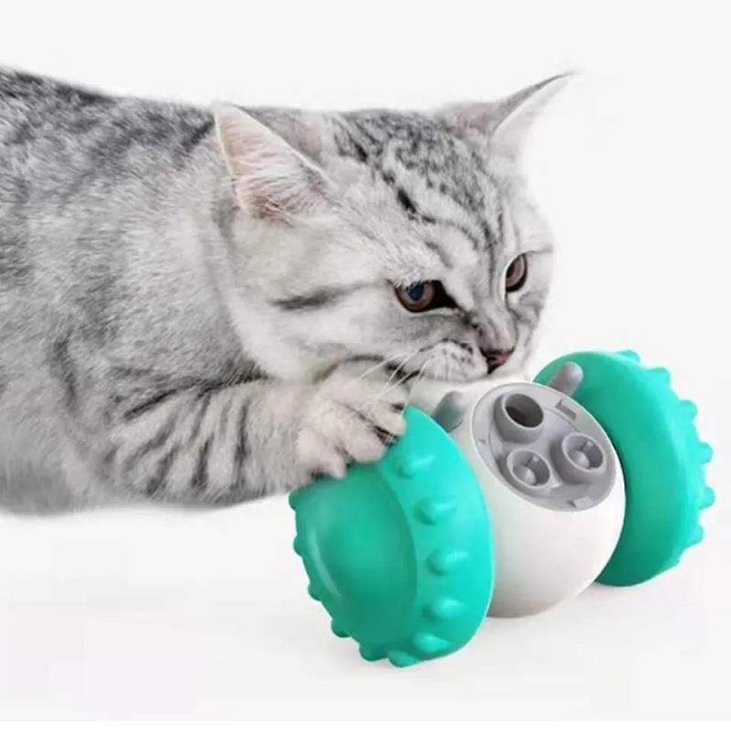 Ewox İnteraktif Kedi Ödül Dağıtım Robotu Yeşil Eğlenceli Oyuncak