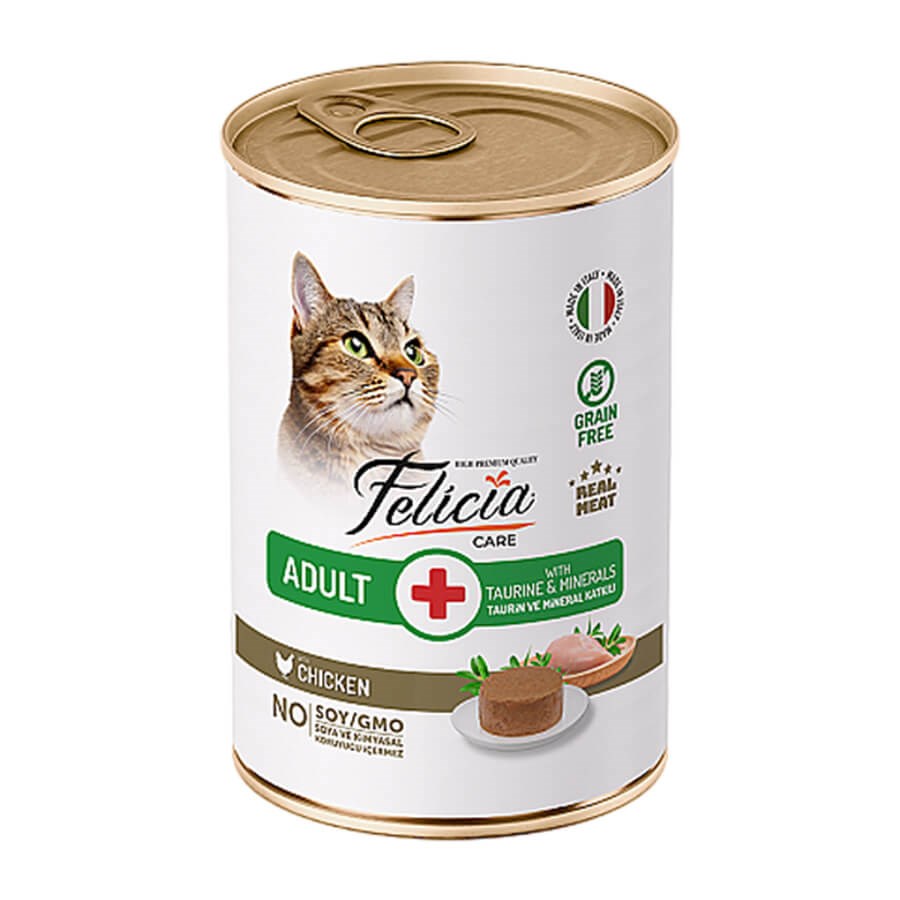 Felicia Yetişkin Tahılsız Tavuklu Kedi Konserve 400 Gr