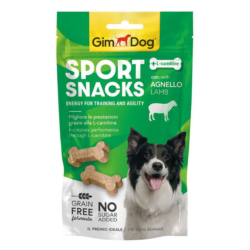 Snack Para Perros Gimdog Sport Cordero 60g - Con L-Carnitina | Premios  Blandos Para Perros Activos