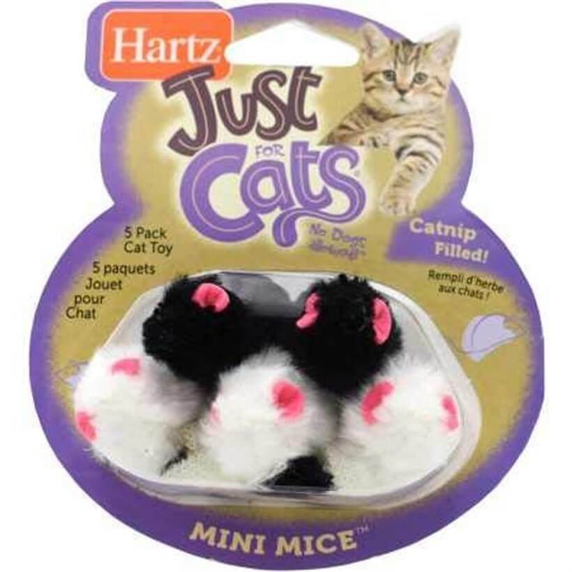 Hartz Just For Cats Mini Mice 5'Li Kedi Oyun Faresi