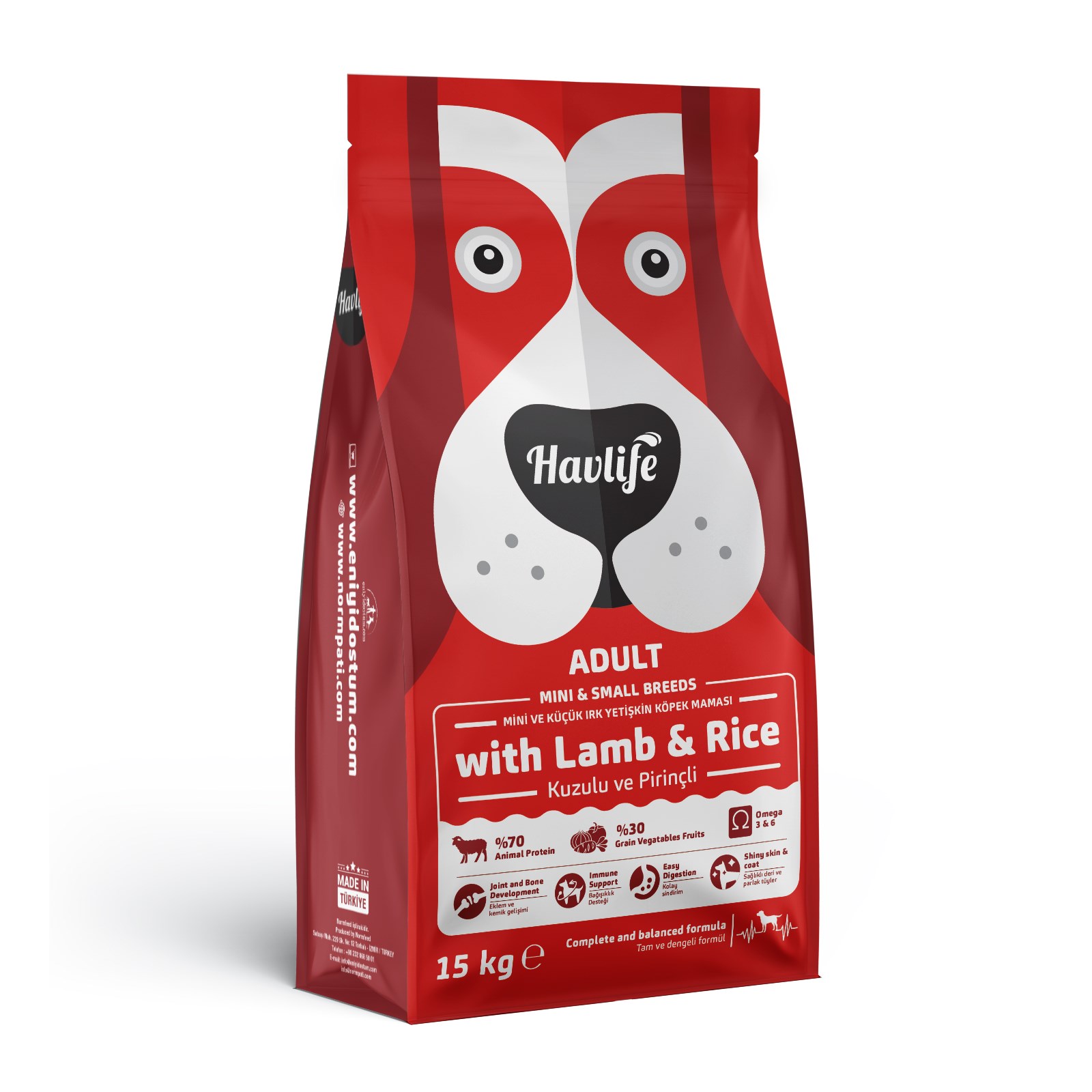 Havlife Kuzulu Mini & Small Yetişkin Köpek Maması 3 Kg