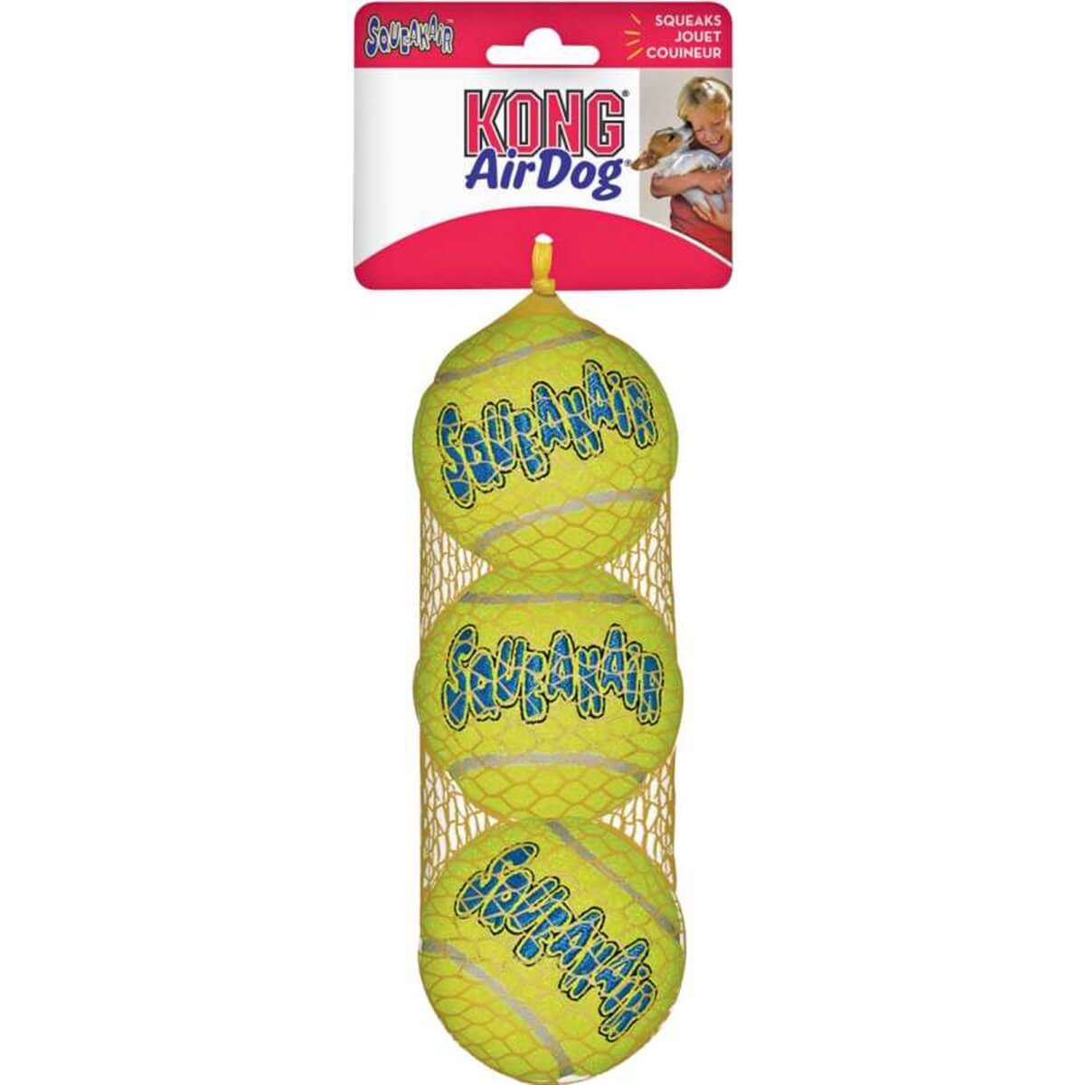 Kong Air Squeaker Köpek Oyun Topu Small 3'Lü Paket