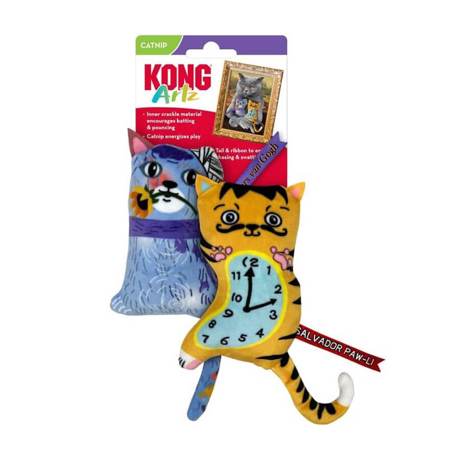 KONG Artz Dali / Van Gogh Catnipli Kedi Oyuncağı 2'Li