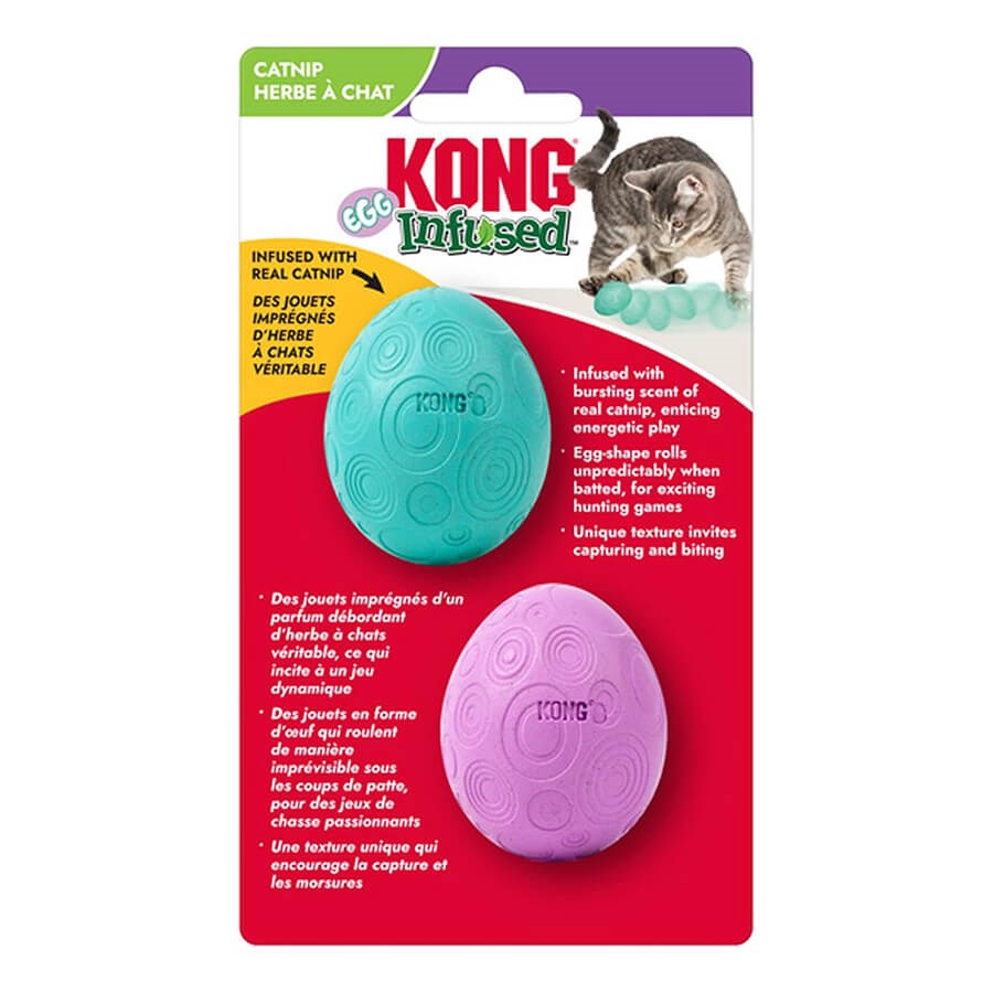 KONG Infused Catnipli Yumurta Kedi Topu 2'Li