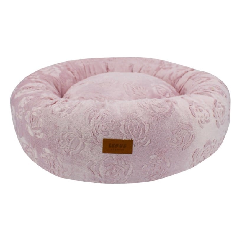 Lepus Luxe Donut Kedi ve Köpek Yatağı 60 Cm Pembe