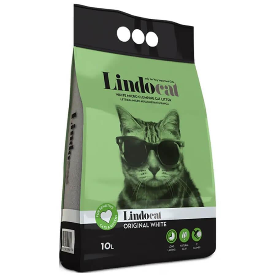 Lindocat Original İnce Taneli Kokusuz Topaklanan Kedi Kumu 10 Lt