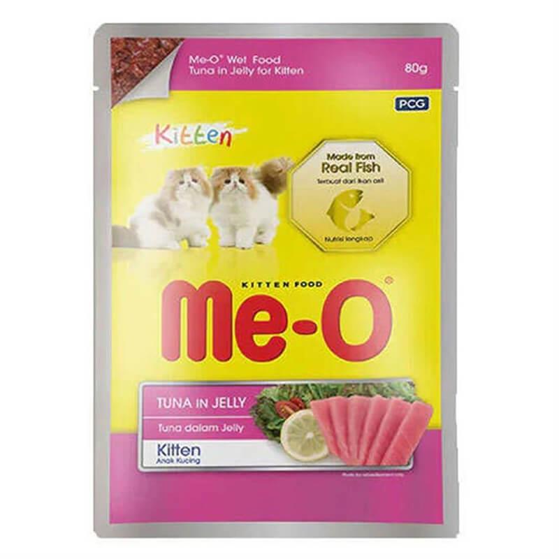 ME-O Jöle İçinde Pouch Ton Balıklı Yavru Kedi Konservesi 80gr
