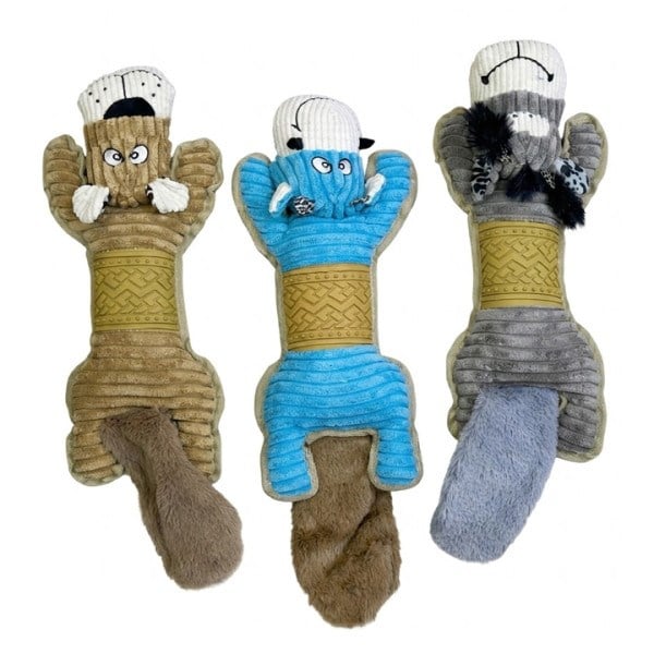 MerkoPets Hışırtılı & Kauçuk Gövdeli Sesli Peluş Köpek Oyuncağı 50x20cm
