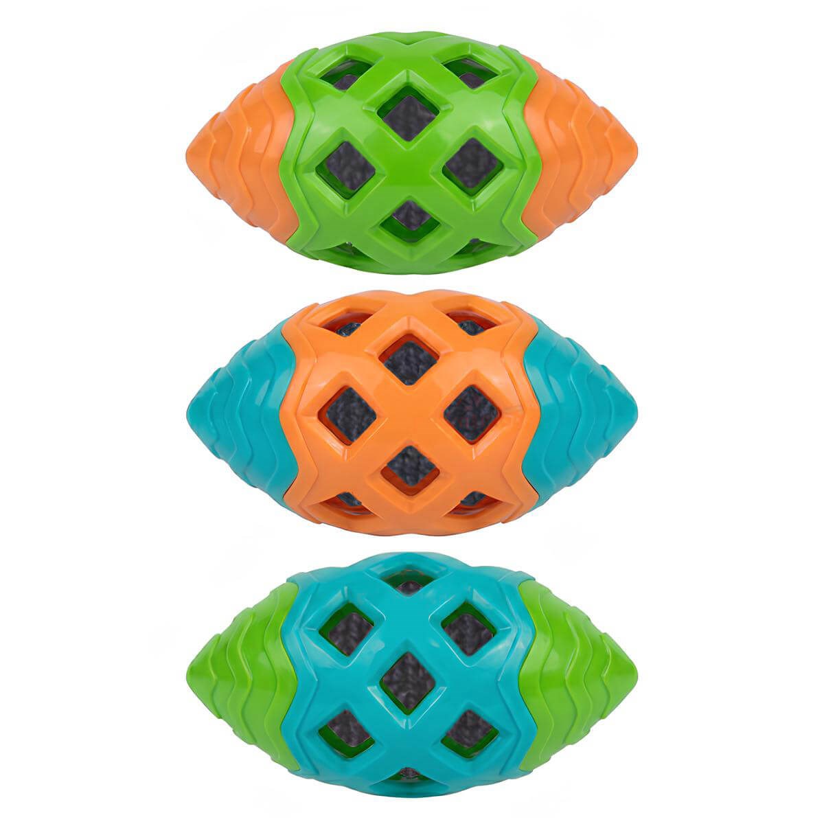 MerkoPets Hışırtılı Plastik Amerikan Topu Köpek Oyuncağı 17cm
