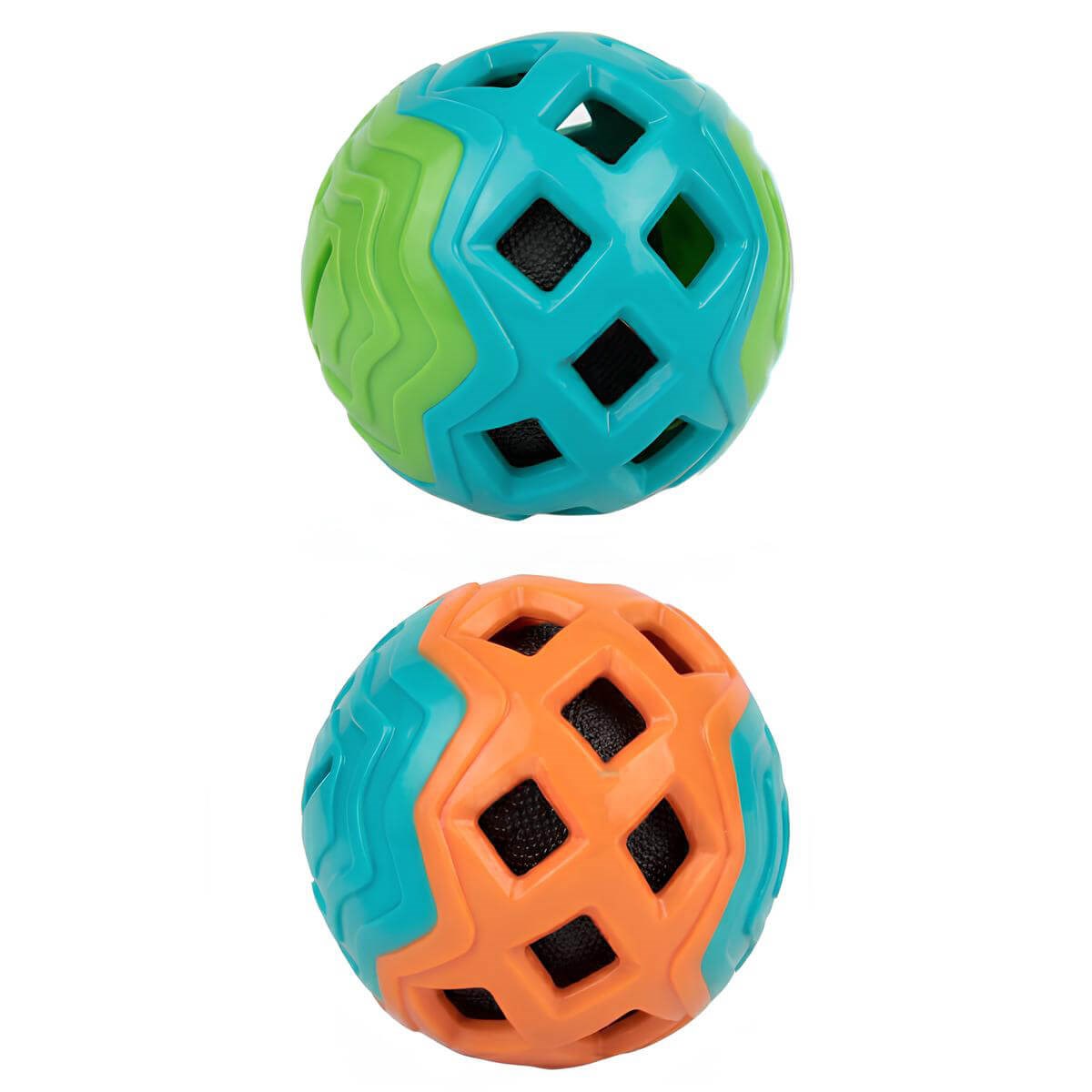 MerkoPets Hışırtılı Plastik Top Köpek Oyuncağı 9,5cm