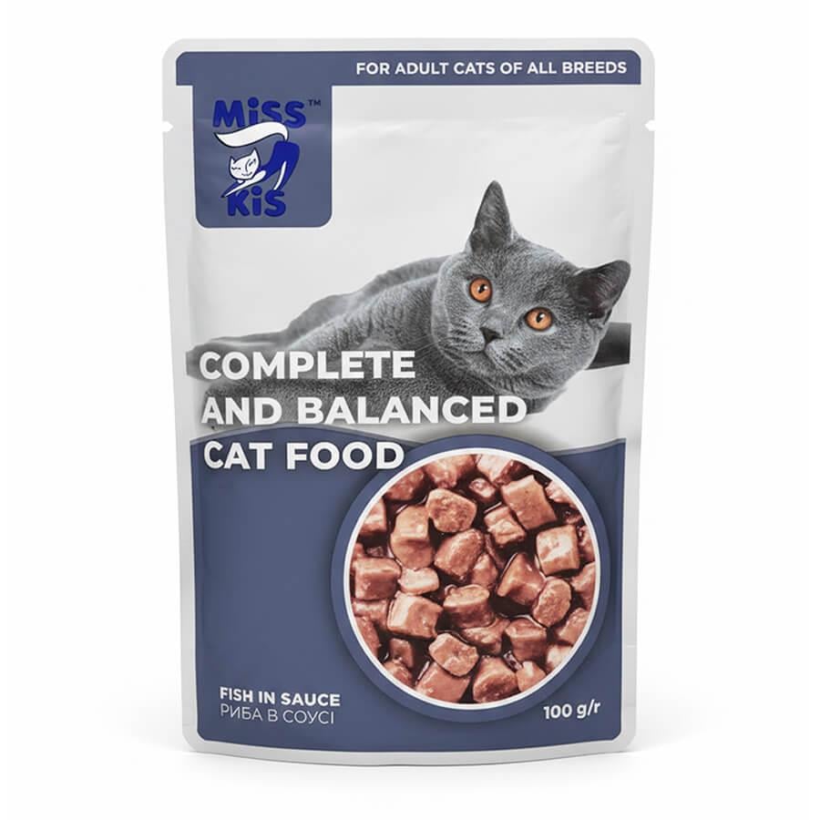 Miss Kis Premium Pouch Balıklı Kedi Konservesi 100 gr