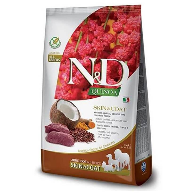 N&D Quinoa Skin&Coat Geyikli Kinoalı Yetişkin Köpek Maması 2.5 Kg