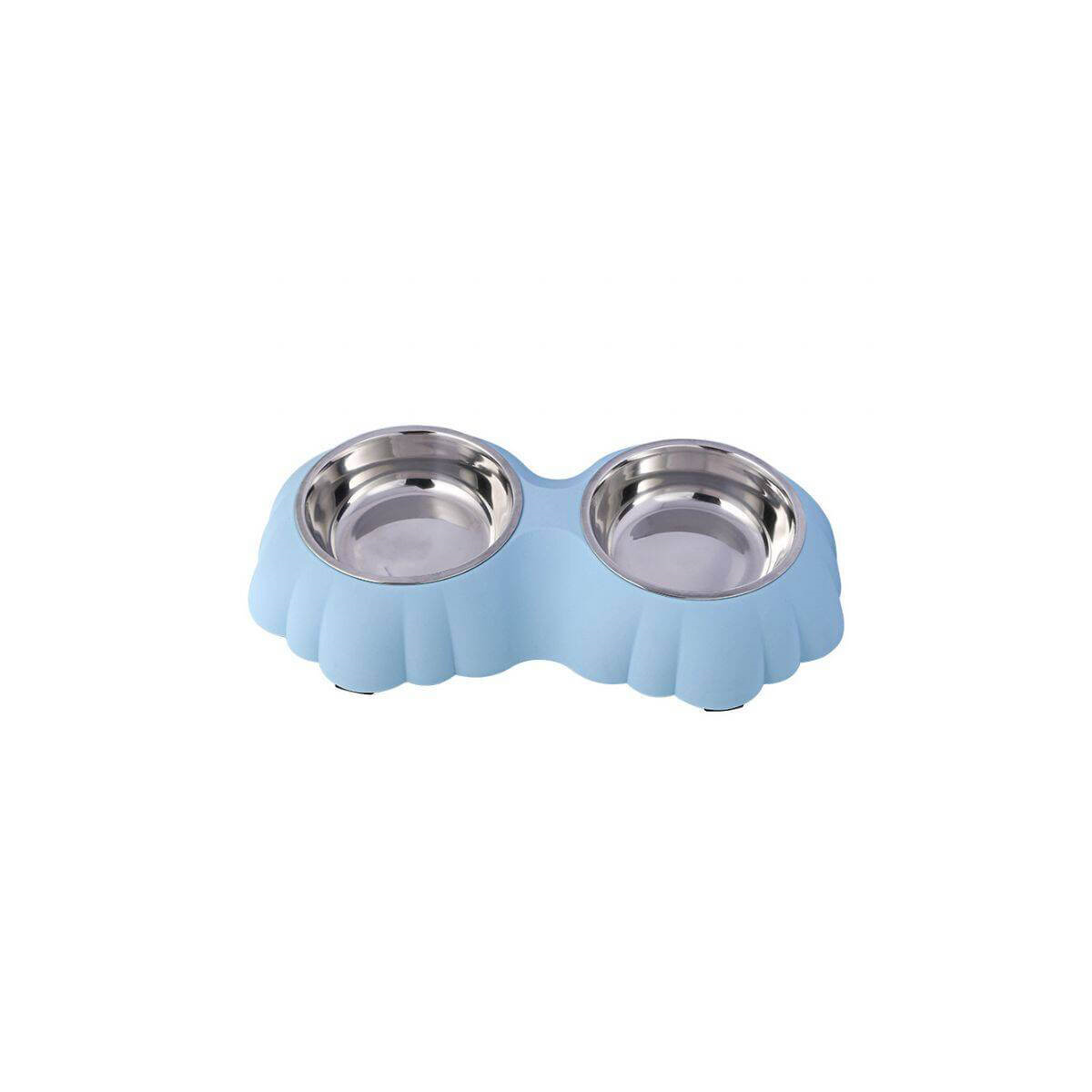 Nunbell Melamin Çelik Mama Kabı İkili