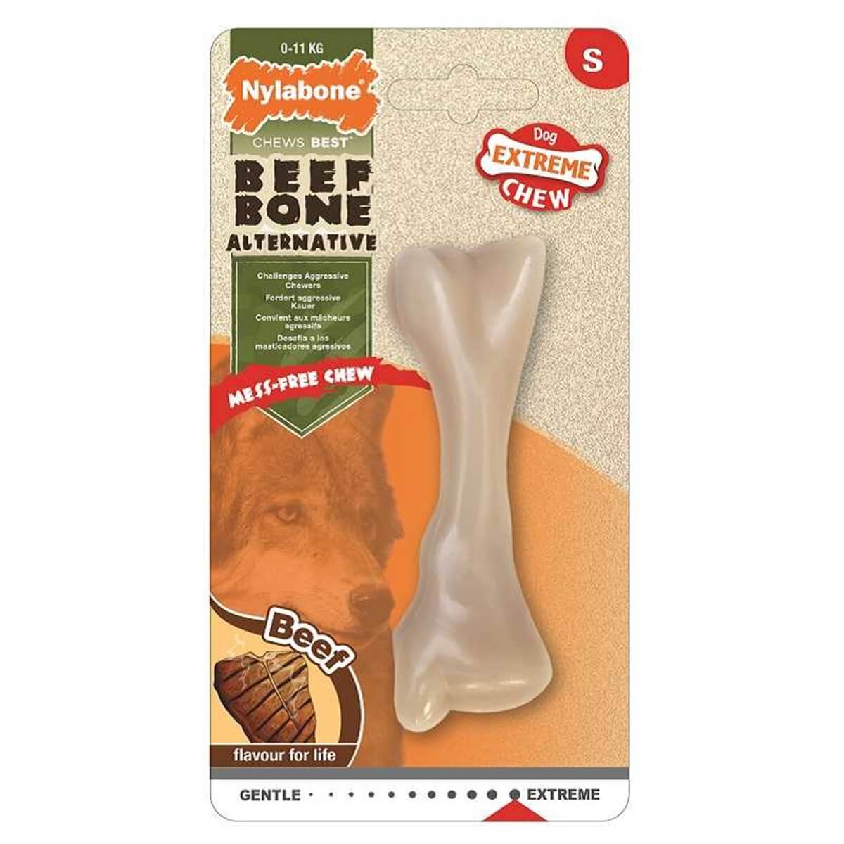 Nylabone Extreme Biftek Aromalı Çiğneme Kemiği SMALL