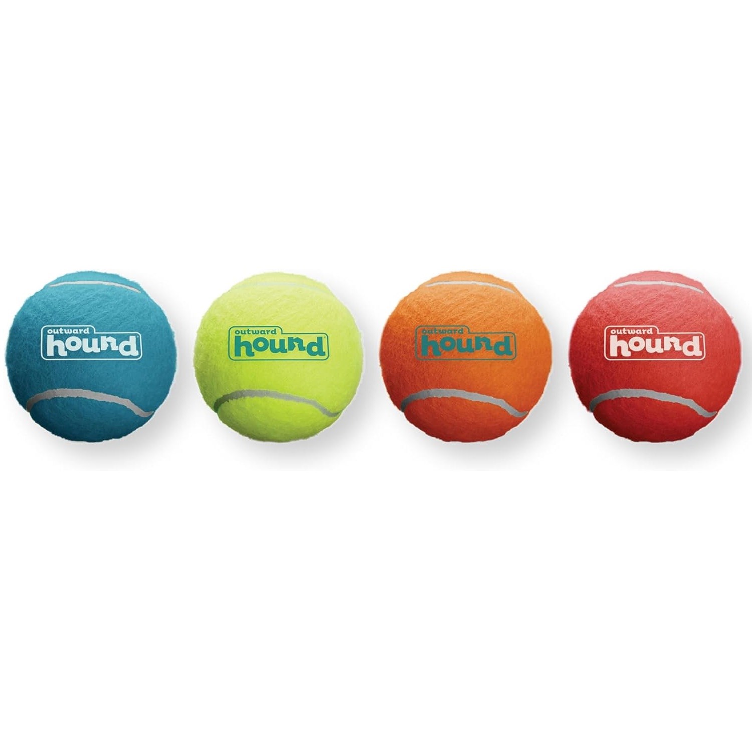 Outward Hound Squeaker Ballz Sesli Köpek Tenis Topu 4'lü