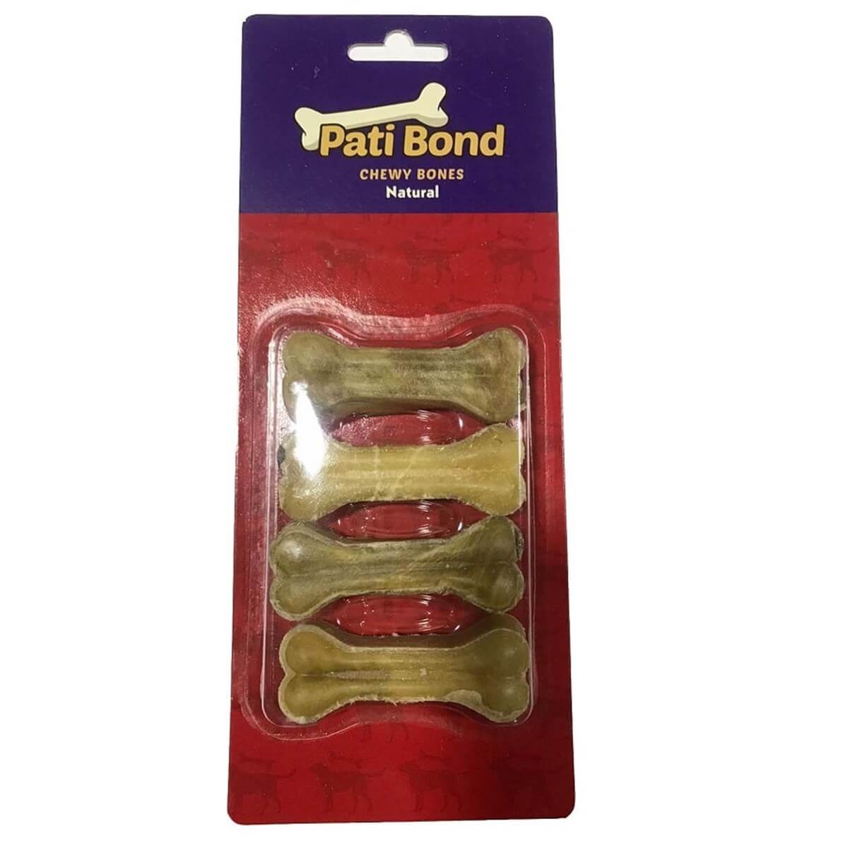 Patibond Naturel Pres Kemik 7,5 Cm 4'Lü Paket