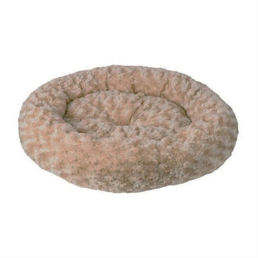 Pet Pretty Peluş Yuvarlak Kedi Köpek Yatağı Kahve 50x50